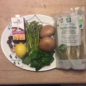 Ingredienserne i retten - ret simpelt.